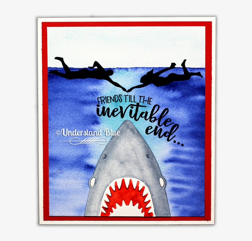 To Create The Background, I Just Used Daniel Smith - Great White Shark, transparent png download
