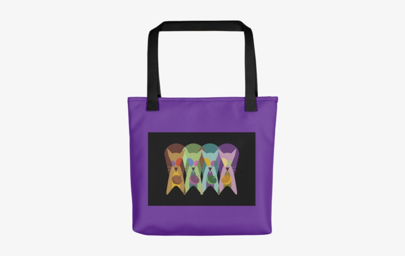 Leather Eyelet Print Canvas Tote Bag, transparent png download