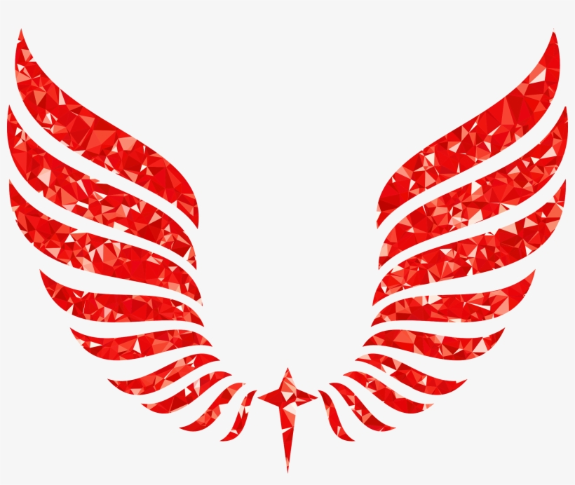 This Free Icons Png Design Of Ruby Abstract Wings, transparent png download