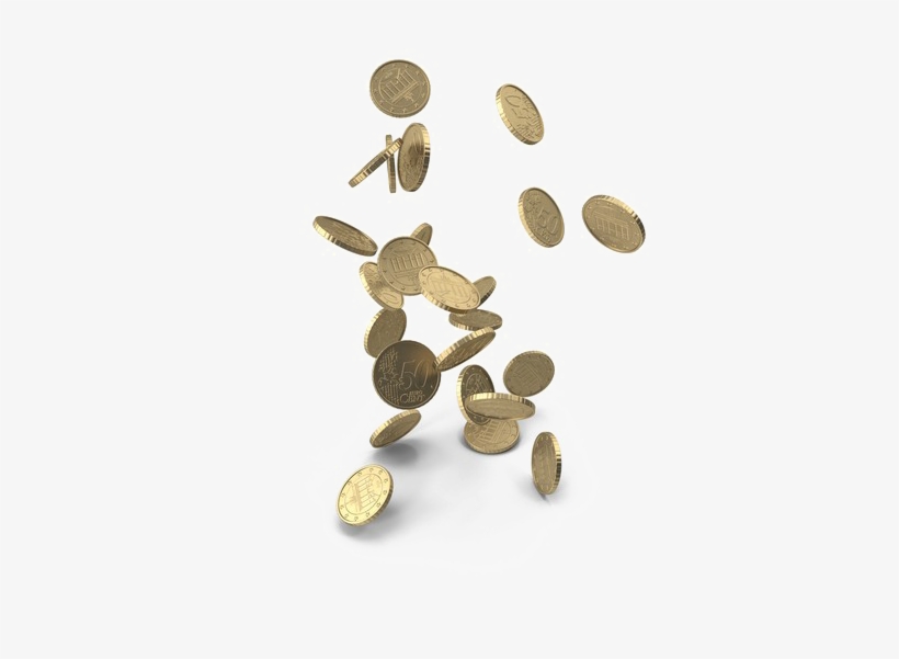 Falling Coins Png Transparent Picture - Portable Network Graphics, transparent png download
