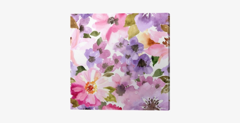 Vector Pattern With Flowers And Plants - August Grove Erich Floral Lumbar Pillow, transparent png download