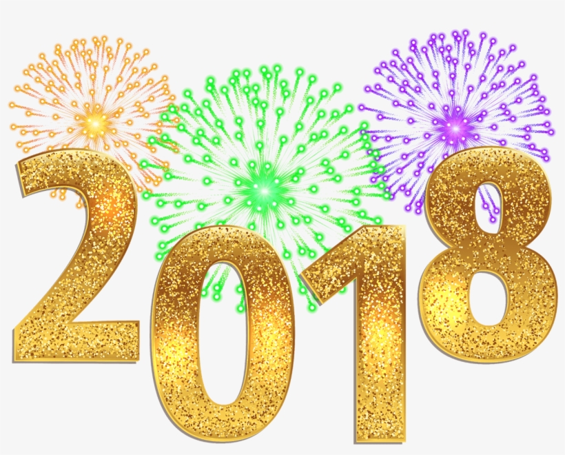 Happy New Year 2018 Png - New Year Eve Png, transparent png download