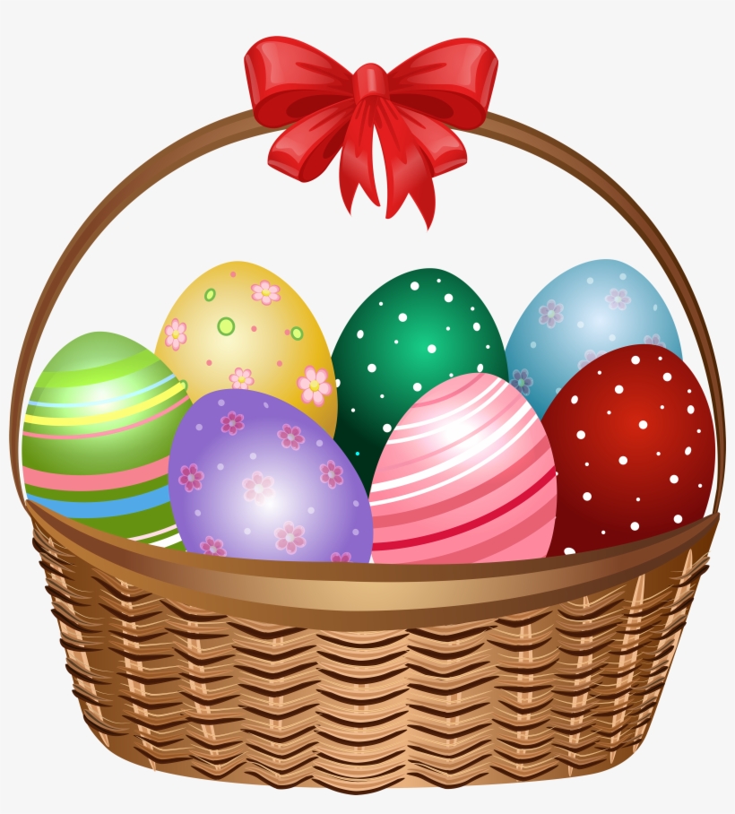 Easter Basket Png Photo - Clip Art Easter Basket, transparent png download