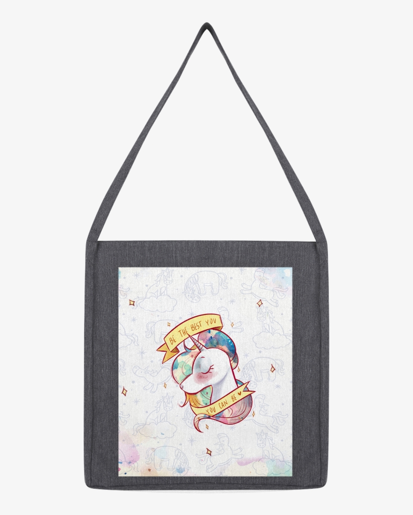 Clip Art Black And White Library Unicorn With Pattern - Tote Bag, transparent png download