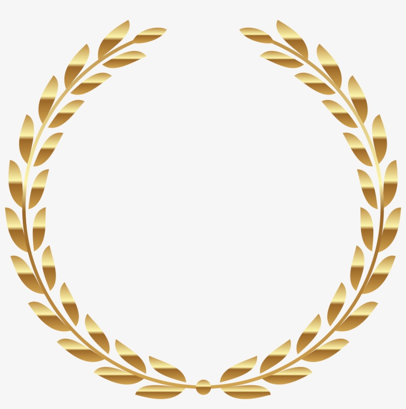 Png Black And White Download Brunch Clipart Watercolor Gold Wreath Transparent Background Transparent Png 600x578 Free Download On Nicepng