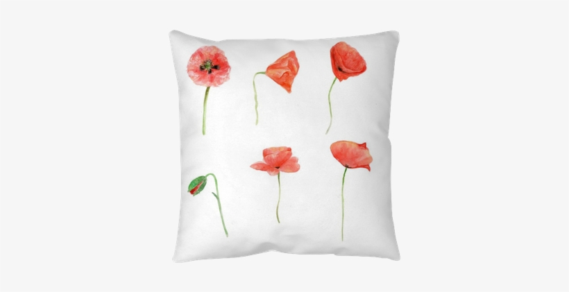 Red Poppy, Watercolor Flower Collection, Floral Hand - Papavero Acquerello, transparent png download