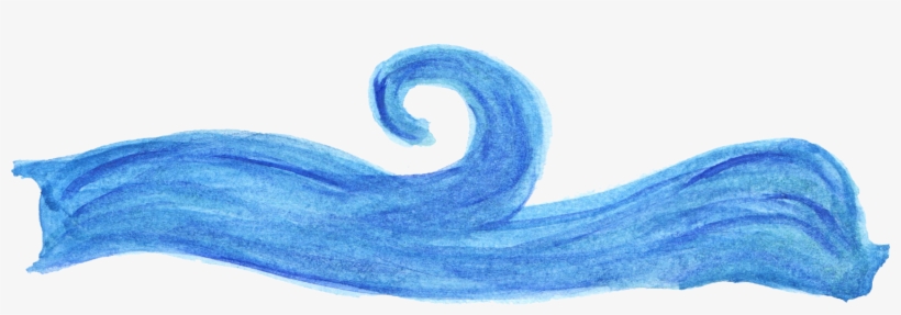 Free Download - Watercolor Brush Png Ocean, transparent png download