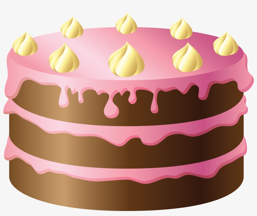 Clip Black And White - Cake Clipart, transparent png download