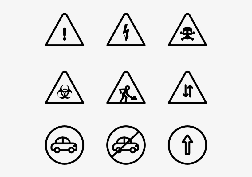 Traffic Signs Set - Symbol, transparent png download