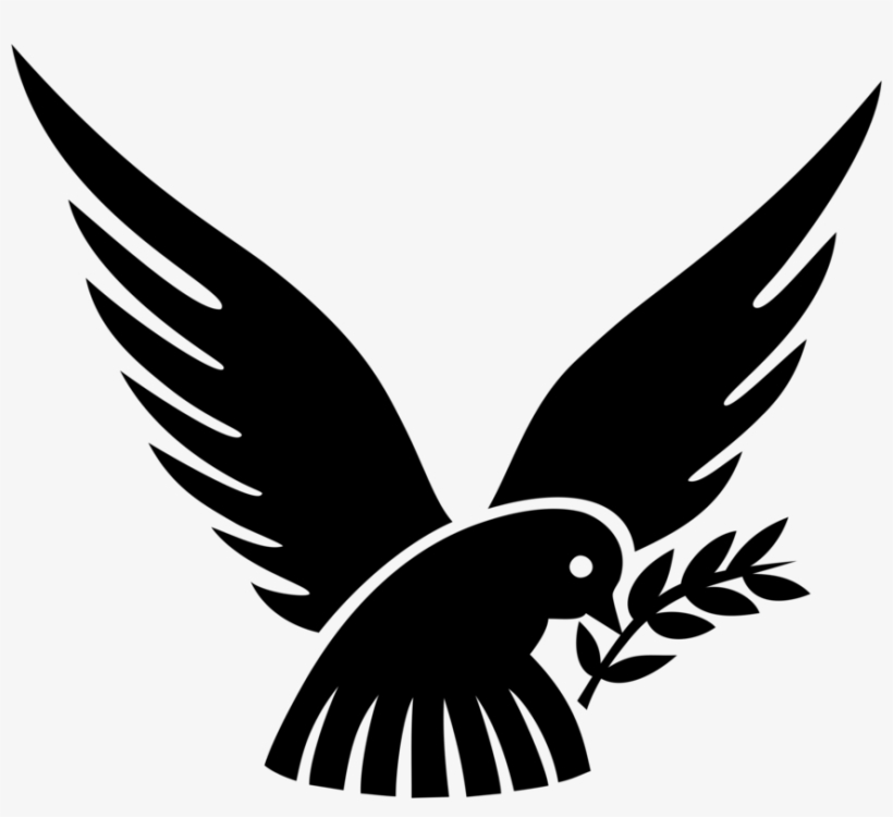 Columbidae Doves As Symbols Olive Branch Computer Icons - Dove With Olive Branch Logo, transparent png download