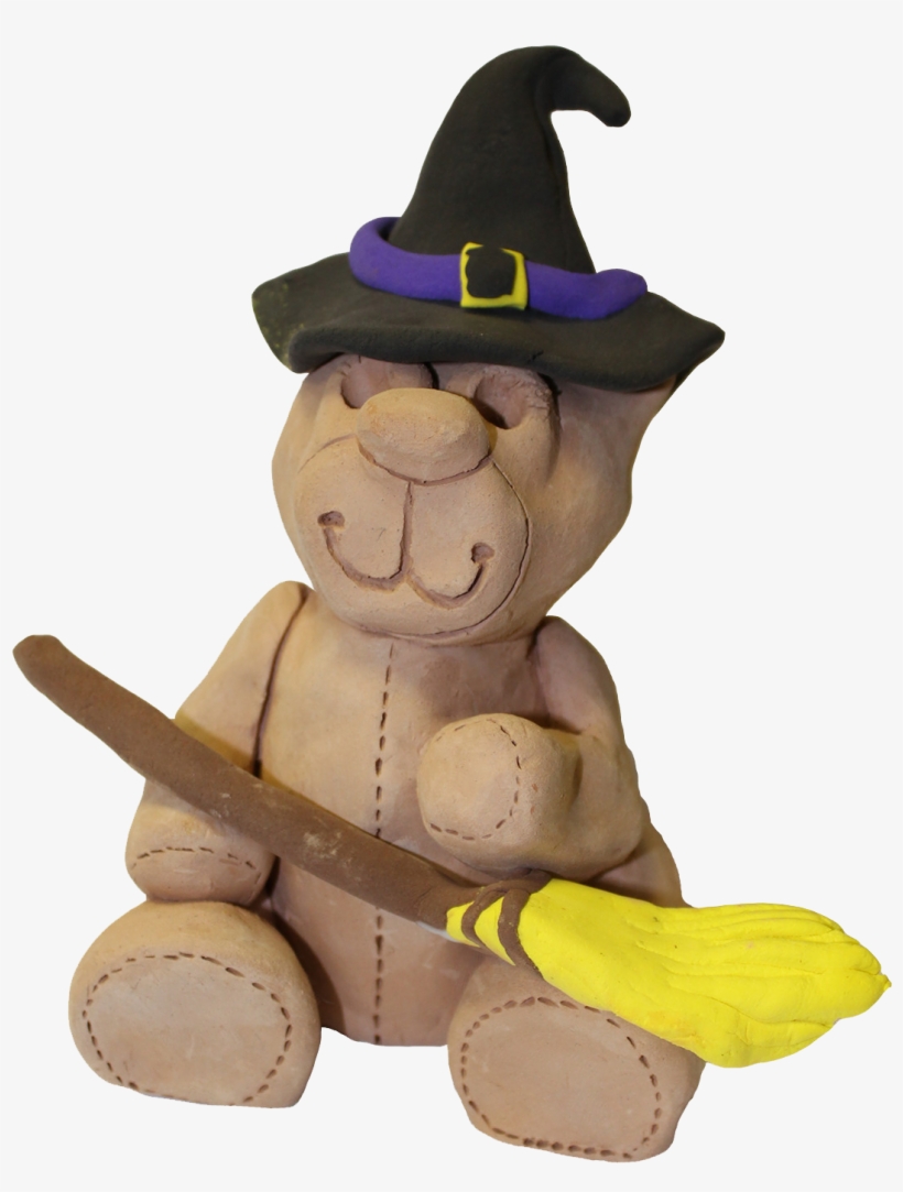 1610 Older Halloween Clay Bear, transparent png download