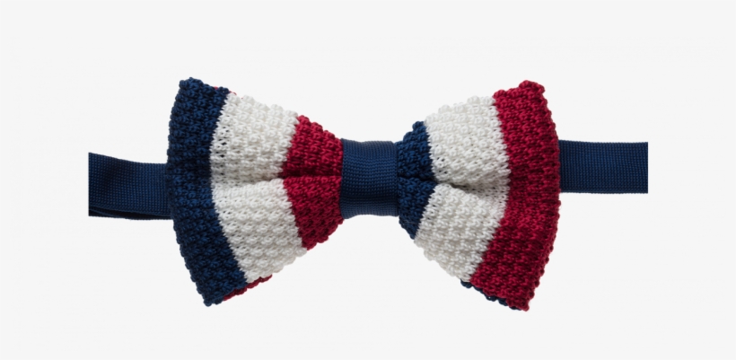 Stripe Knitted Bow Tie - Acb Moda, transparent png download