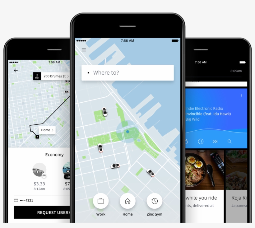 The Updated Uber App Will Make Suggestions About Where - Uber App Design, transparent png download