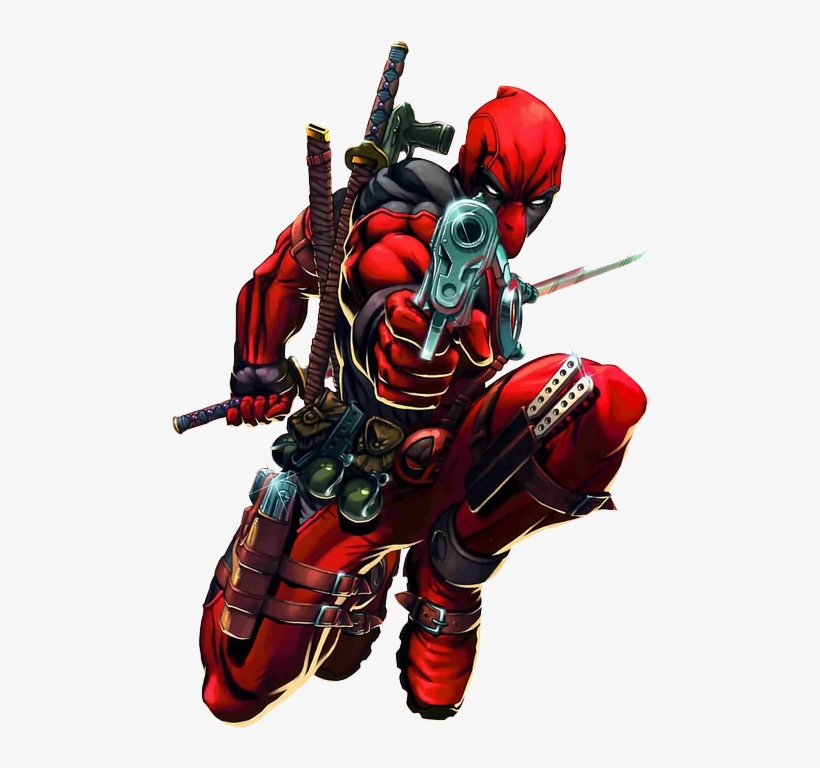 Deadpool And Spiderman Comic - Trends International Dead Pool Attack Wall Poster 22.375", transparent png download