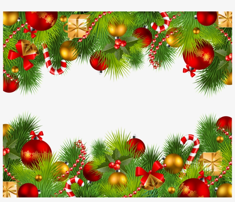 Christmas Png Picture - Christmas Frame Transparent, transparent png download