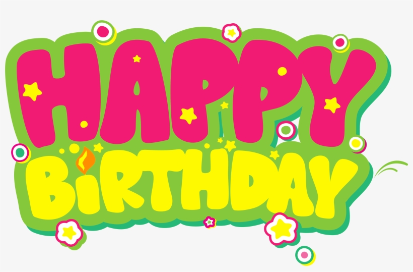 Happy Birthday Png Pink Svg - Happy Birthday Full Hd, transparent png download