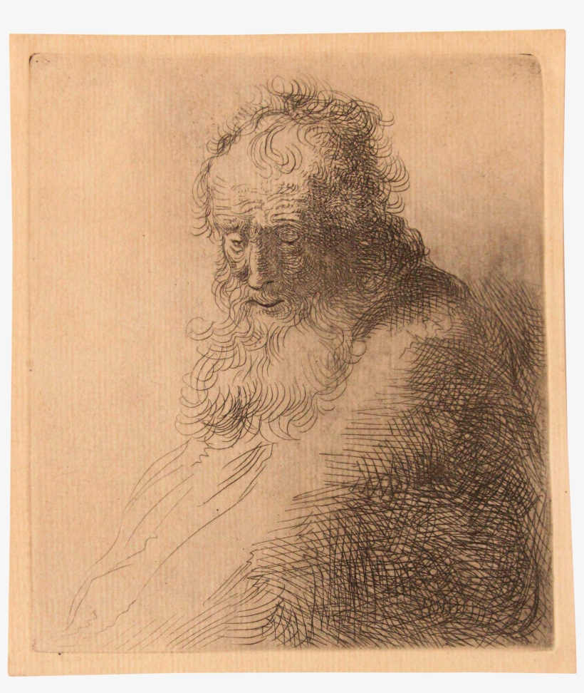 Masterpiece "bearded Old Man" - Drawing, transparent png download