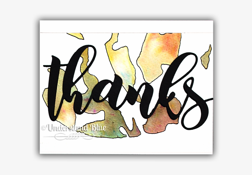 Topographic Watercolor Technique By Understand Blue - Calligraphy, transparent png download