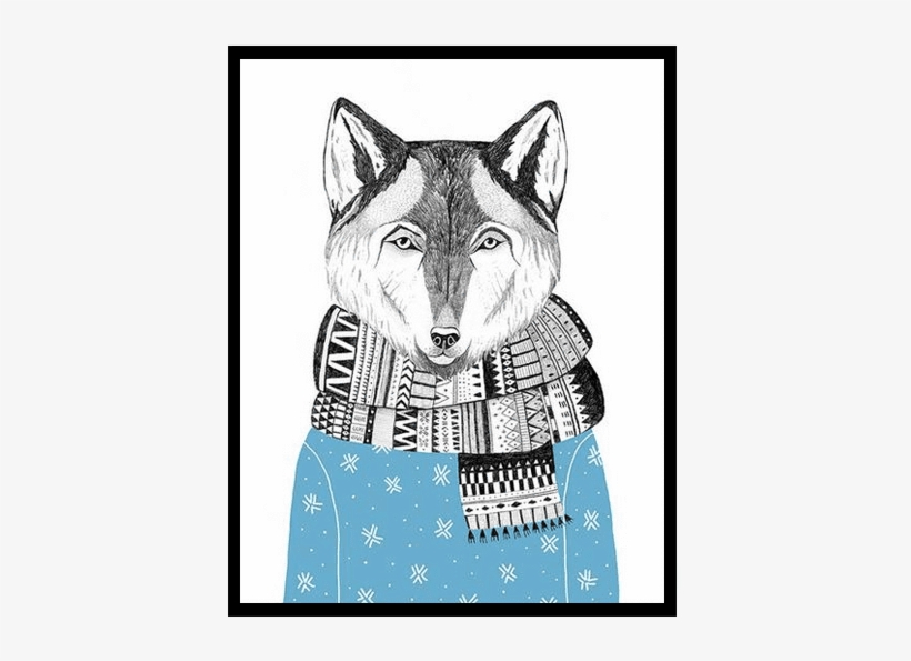 Petite Bello Room Decor Cm No Frame / Wolf Modern Watercolor - Cuaderno De Notas. Im Limited Edition. Diario, Bloc, transparent png download