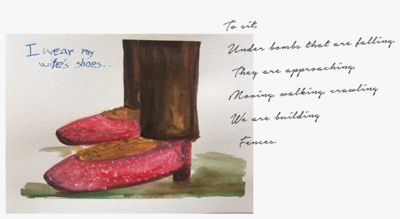 Watercolor Illustration From "i Wear My Wife's Shoes" - Watercolor Painting, transparent png download