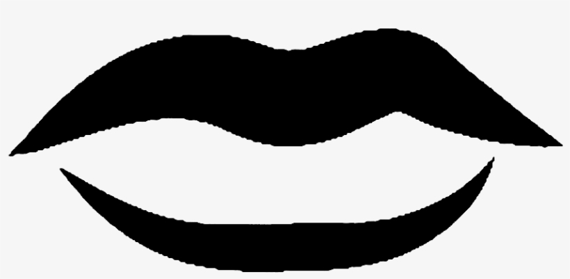 Cartoon Lips Emblem Bo - Cartoon Lips Png, transparent png download