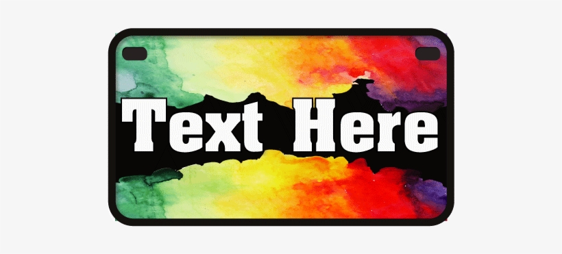 Personalized License Plate - Painted Life Journal: Rainbow Spray, transparent png download
