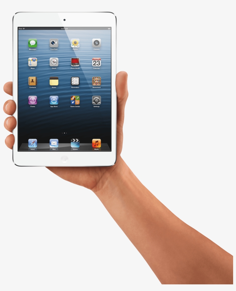 Hand Holding Ipad Tablet - Hand Holding Ipad Png, transparent png download