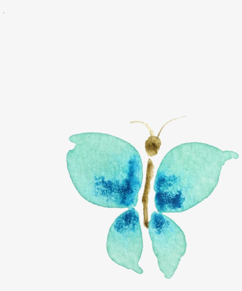 Free May Desktop Calendar And Watercolor Clipart - Transparent Butterfly Watercolor, transparent png download