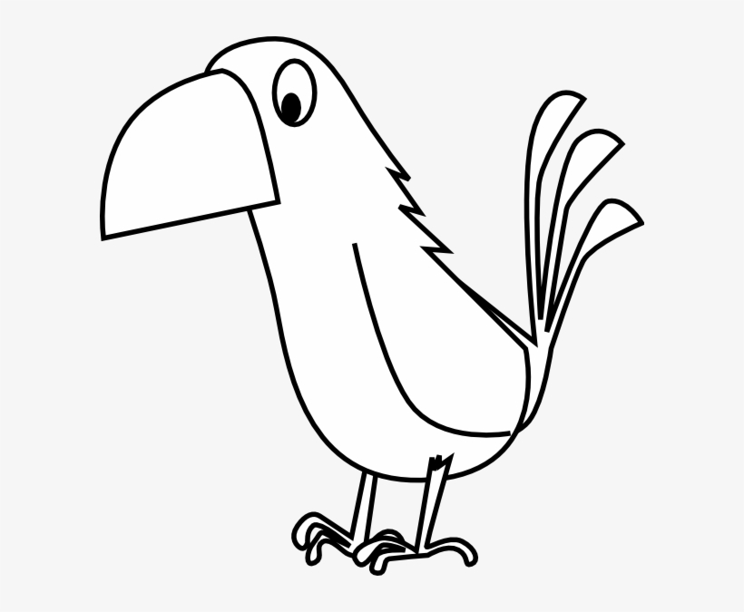 White Cartoon Parrot Svg Clip Arts 600 X 595 Px, transparent png download