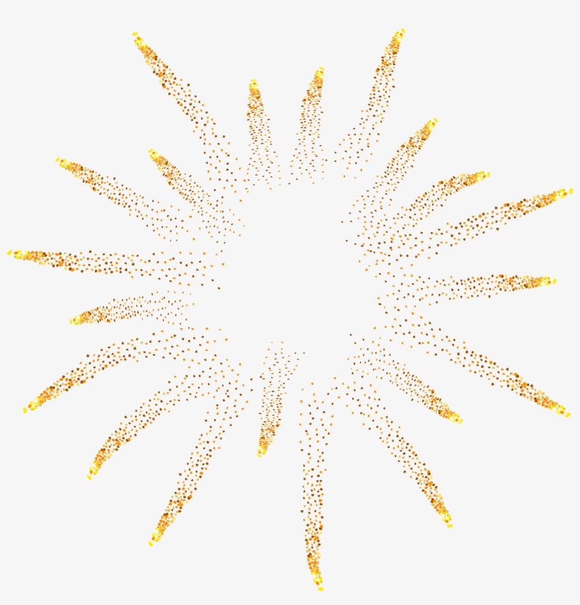 Yellow Fireworks Clip Art Png Image, transparent png download