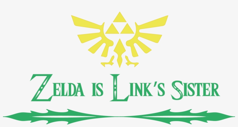 Zelda Is The Sister Of Link - Legend Of Zelda - Triforce Logo Metal Keychain (ke260320zel), transparent png download