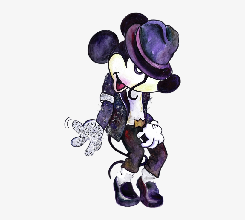 Bleed Area May Not Be Visible - T Shirt Michael Jackson Mickey, transparent png download