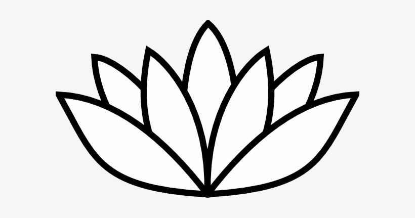 Vector Royalty Free Download Thick Clip Art At Clker Lotus Logo Black And White Transparent Png 600x351 Free Download On Nicepng