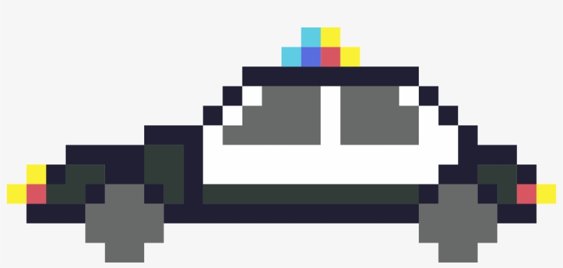 Clip Arts Related To - Police Car Pixel Art, transparent png download
