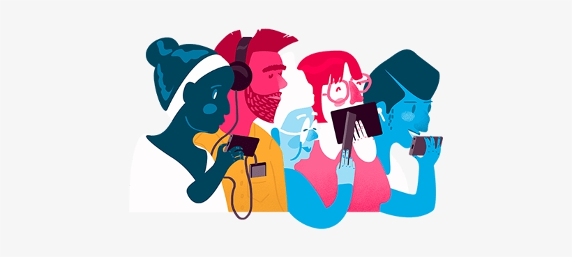 Join Slate Plus Illustration Depicting A Colorful Group, transparent png download