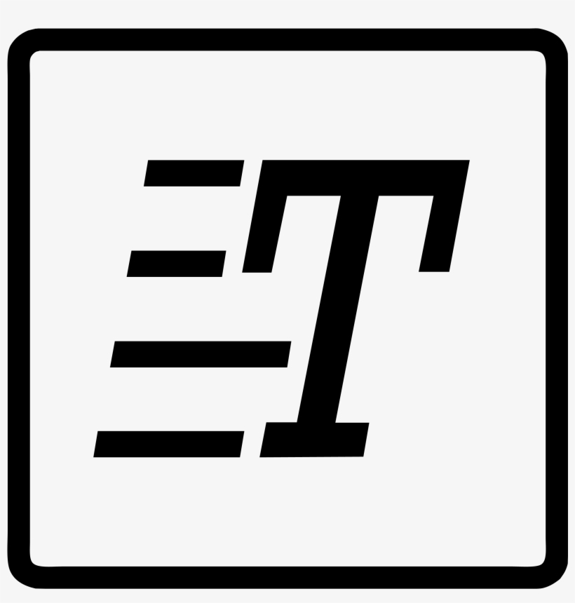 Fast Text - T Text Symbol, transparent png download