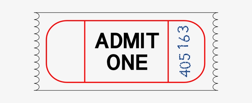 Ticket Svg Clip Arts 600 X 255 Px, transparent png download