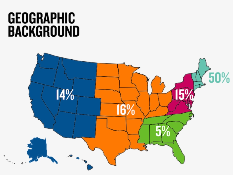 Mba Usa Map - Std Rates By Country, transparent png download