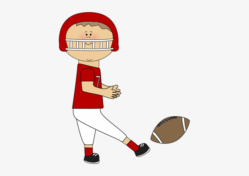 Cross Clipart Football - Kicking A Football Clipart, transparent png download