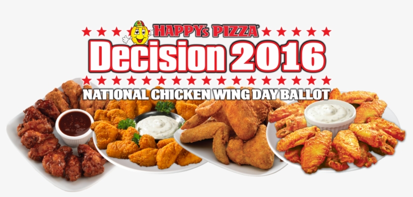 Happy's Pizza Chicken Wing Day Poll - Happy's Pizza Wings, transparent png download