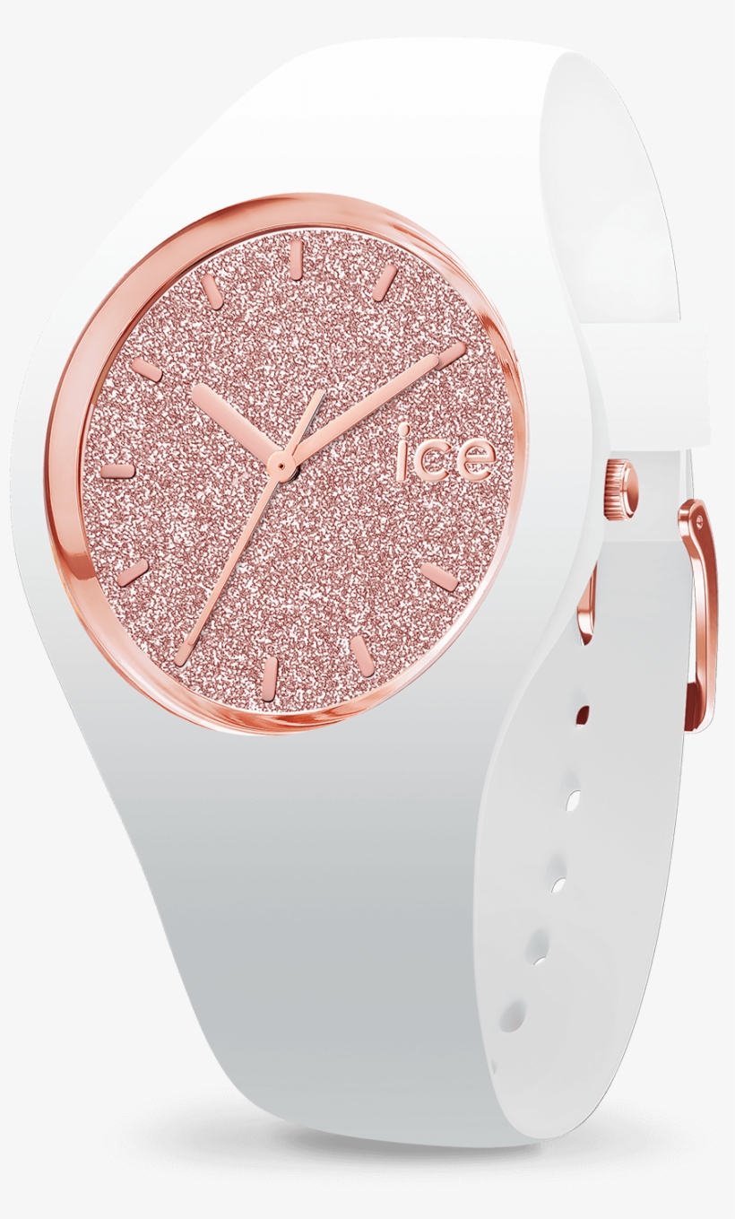 Ice Glitter - White Rose-gold - Ice Watch ✅ Ice Lo Ic013427. Watches Uk. Sales., transparent png download