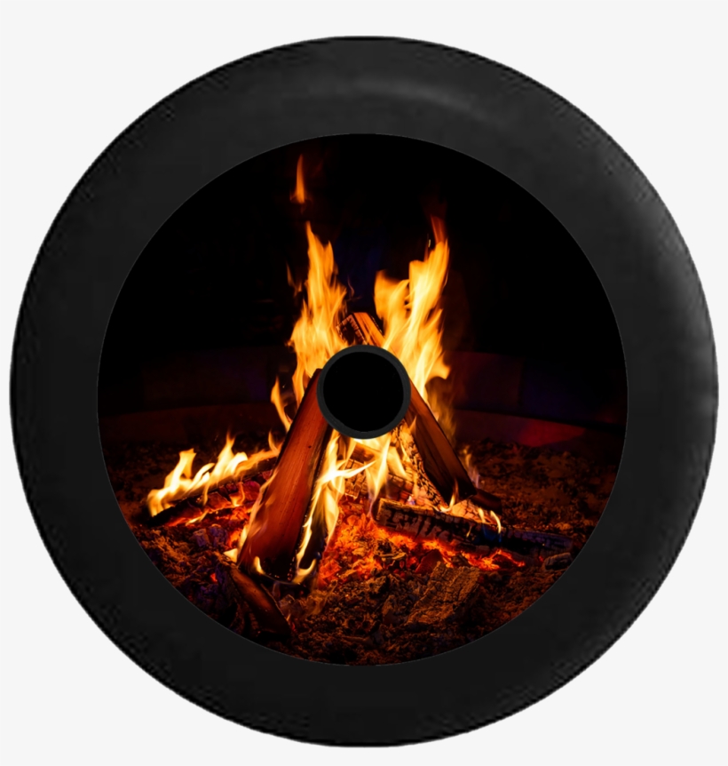 Jeep Wrangler Jl Backup Camera Cracking Campfire With - Wood Used As Fuel, transparent png download