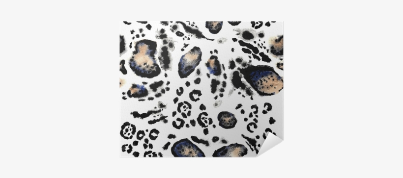 Seamless Leopard Painted Print - Skin Animal Watercolor, transparent png download