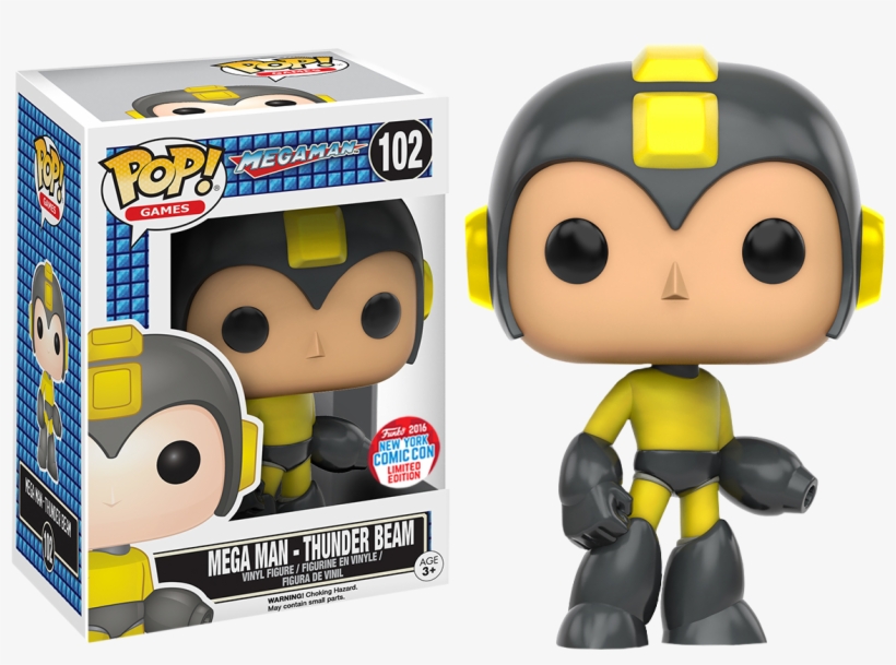 Mega - Mega Man Funko Pop Thunder Beam, transparent png download