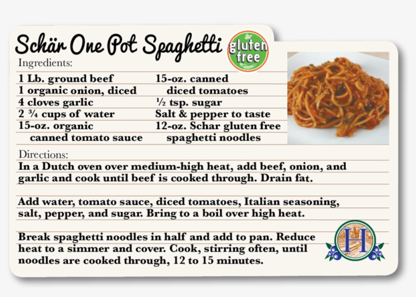 Schar One Pot Spaghetti - Dr. Schär Ag / Spa, transparent png download