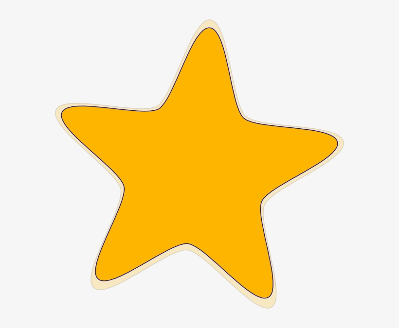 Gold Star Clip Art At Clker Com Vector Clip Art Online - Pink Star Clipart, transparent png download