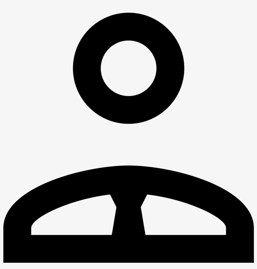 The Logo Is A Black And White Line Drawling Of A Man, - Icon, transparent png download