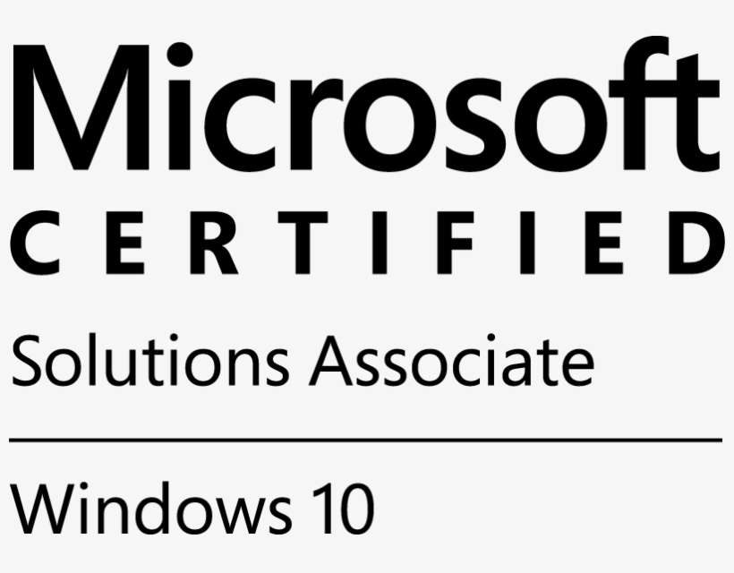 Mcsa Windows 10 Certification - Mcsa Windows 8, transparent png download