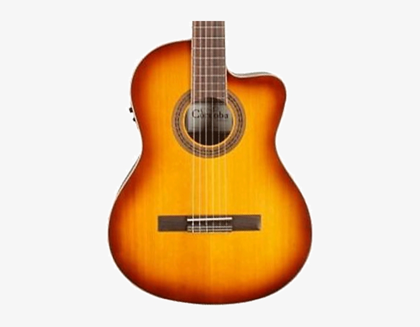 Cordoba C5 Ce Sb Classical W/ Electronics Sunburst - Cordoba C5-ce Classical Cutaway Acoustic-electric Guitar, transparent png download