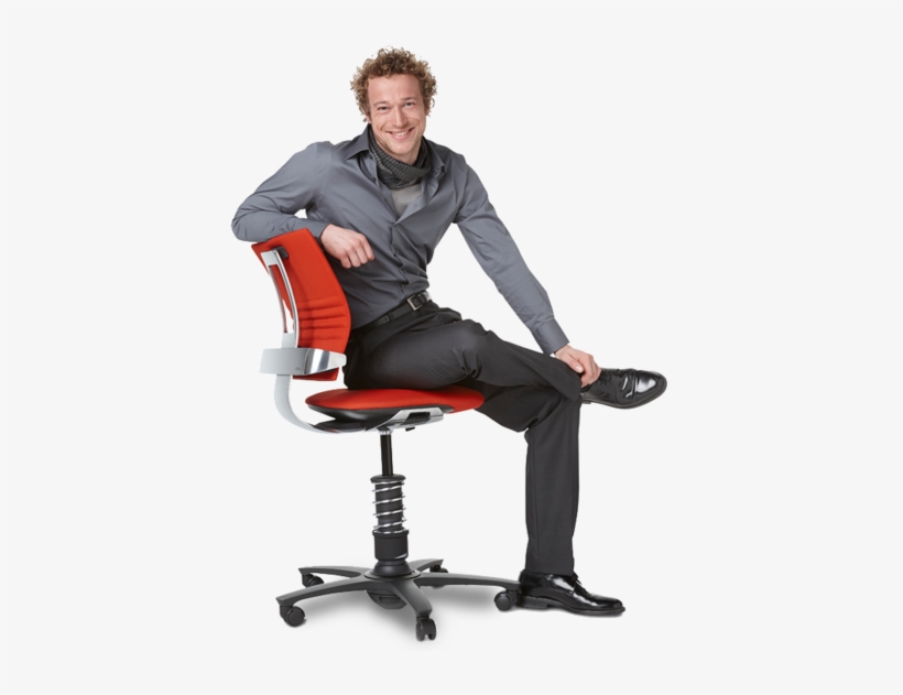 Sitting Man Png - Sitting On A Chair Png, transparent png download